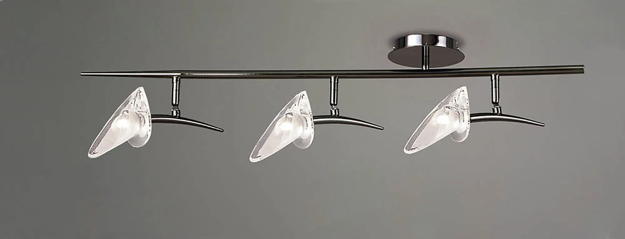 Flavia Black Chrome Ceiling Lights Mantra Surface Spot Lights
